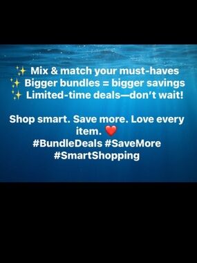 Bundle Deals Promotion 
Shop smart. Save more. Love every item


#BundleDeals
